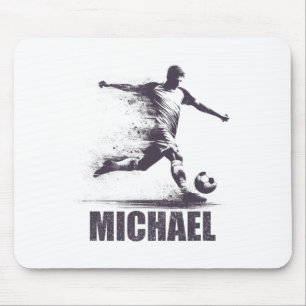 Michael Fußball Jungen Personalisierter Vorname Mi Mousepad