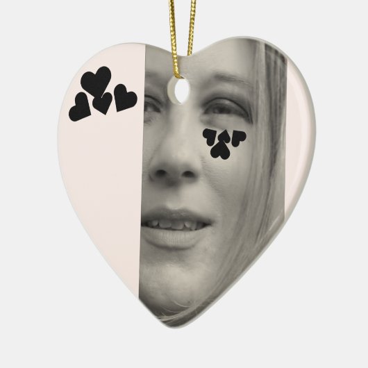 Michael Heart Keramik Ornament (Links)