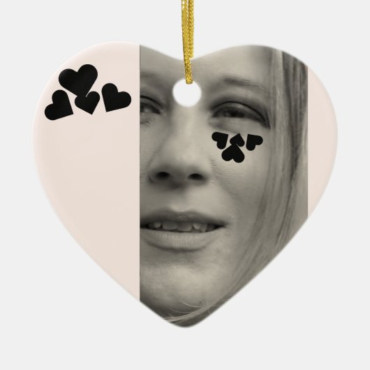 Michael Heart Keramik Ornament (Vorne)