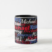 Michael Individuelle Name Black Tasse (Zentrum)