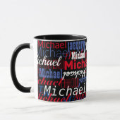 Michael Individuelle Name Black Tasse (Links)