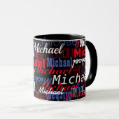 Michael Individuelle Name Black Tasse (VorderseiteRechts)