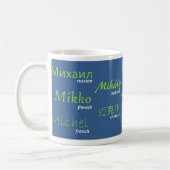 Michael-internationale NamensTasse Kaffeetasse (Links)