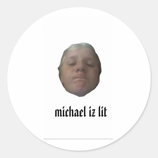 michael iz lit Aufkleber (Vorderseite)