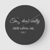 Michael Jackson lyrics  Runde Wanduhr (Vorderseite)