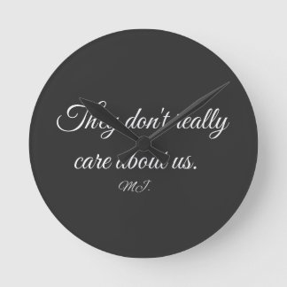 Michael Jackson lyrics Runde Wanduhr