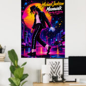Michael Jackson Moonwalk King of Pop Retro-Tribut Poster (Heimbüro)