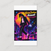 Michael Jackson Moonwalk King of Pop Retro-Tribut Visitenkarte (Vorderseite)