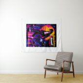 Michael Jackson Moonwalk King of Pop Retro-Tribut Wandteppich (Beispiel (Horizontal))