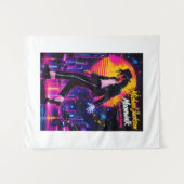 Michael Jackson Moonwalk King of Pop Retro-Tribut Wandteppich (Vorderseite (Horizontal))