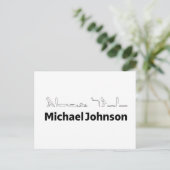 Michael Johnson Name with Hieroglyphs Art Postkarte (Stehend Vorderseite)