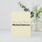 Michael Johnson Translated into Hieroglyphs Postkarte (Stehend Vorderseite)