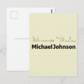 Michael Johnson Translated into Hieroglyphs Postkarte (Vorne/Hinten)