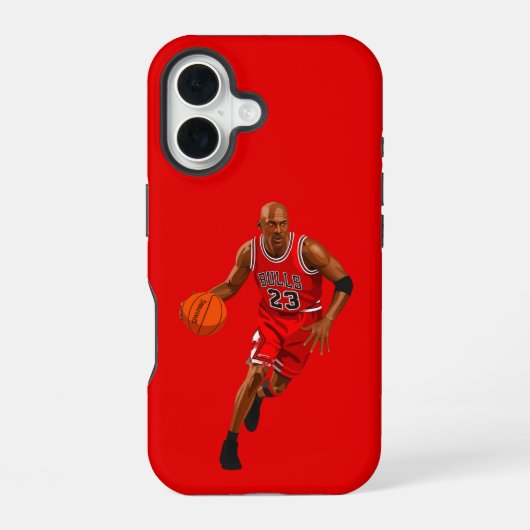 Michael Jordan iPhone 16 Hülle (Rückseite)