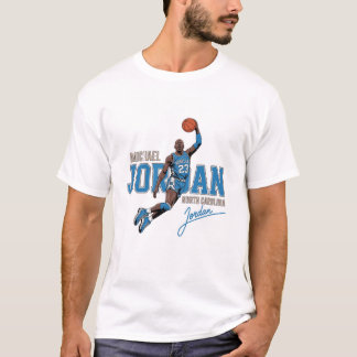 Michael Jordan North Carolina Throwback T - Shirt