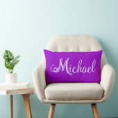 Michael Lila Lumbar Personalisiert Pillow Lendenkissen (Stuhl )