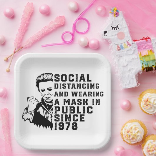 Michael Myers Social Distancing Pappteller (Party)