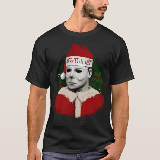Michael Myers Weihnachten T-Shirt (Vorderseite)