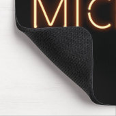 Michael Name in Glows Neon Lights Mousepad (Ecke)