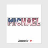 Michael Name Vorname USA Sticker Stickerset (Blatt)