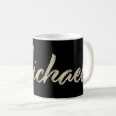 Michael Name whitegold Tasse Teetasse Kaffeetasse (VorderseiteRechts)