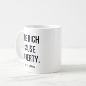 Michael Parenti Zitat Kaffeetasse (Vorderseite Links)