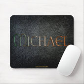 MICHAEL Personalisiert Lederlook Mousepad (Mit Mouse)