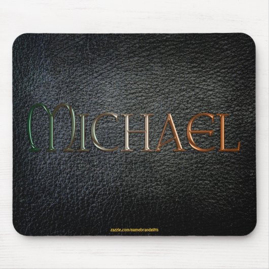 MICHAEL Personalisiert Lederlook Mousepad (Vorne)