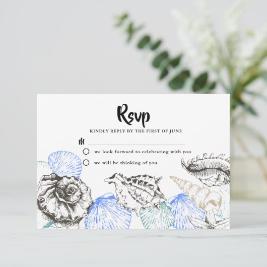 Michael Response Card Einladung (Stehend Vorderseite)