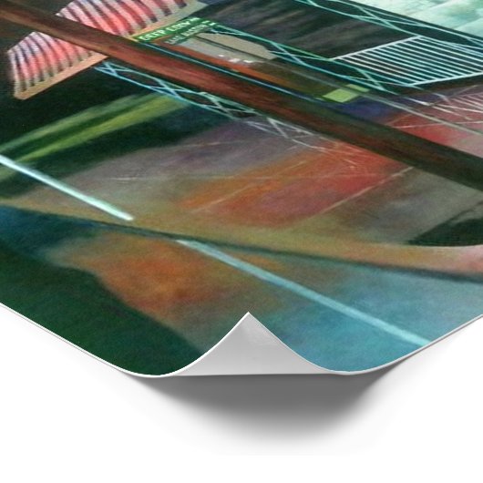 Michael Sabatinis 'Deep Eddy's Cabaret' in Print Poster (Ecke)