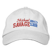 Michael Savage für den Präsidenten 2012 Bestickte Baseballkappe (Vorderseite)