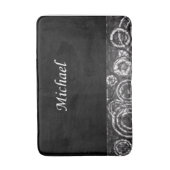 Michael Schwarz-weiß Badewanne Badematte (Vorderseite Vertikal)