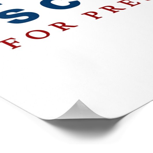 Michael Scott für Präsident des Amtes Poster (Ecke)