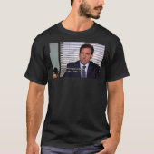 michael scott Gefühl superstitous (das büro) Cl T-Shirt (Vorderseite)
