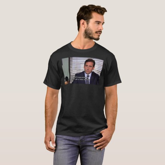 michael scott Gefühl superstitous (das büro) Cl T-Shirt (Vorne ganz)