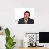 Michael Scott Poster (Heimbüro)