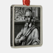 Michael Servetus Silbernes Ornament (Rechts)