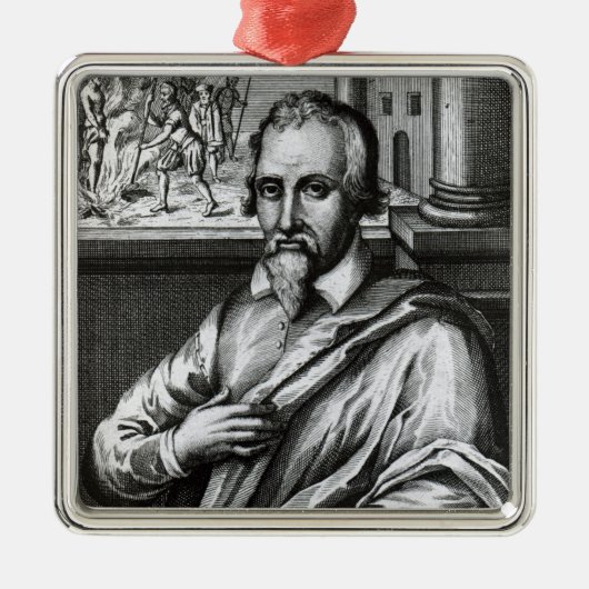 Michael Servetus Silbernes Ornament (Vorne)