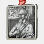 Michael Servetus Silbernes Ornament (Links)