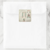 Michael, St. Augustine und St. David Quadratischer Aufkleber (Tasche)