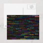Michael Text Design I Postcard Postkarte (Vorne/Hinten)