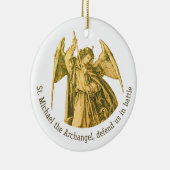 Michael the Archangel Gold Mittelalterlicher Angel Keramik Ornament (Rechts)