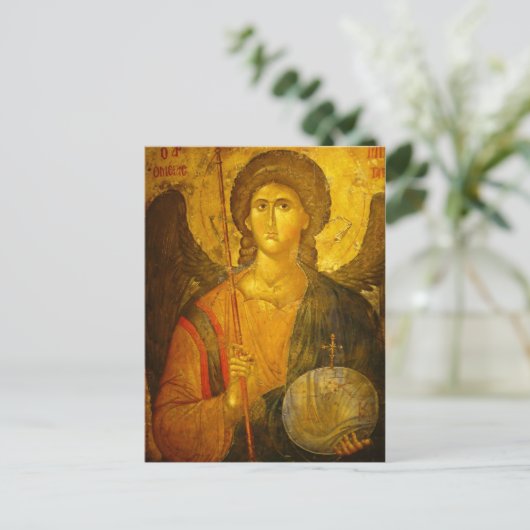 Michael the Archangel Postcard Postkarte (Stehend Vorderseite)