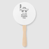 Michael turning two birthday toy car traffic light fächer (Rückseite)