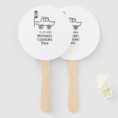 Michael turning two birthday toy car traffic light fächer (Vorne und Hinten)