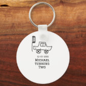 Michael turning two birthday toy car traffic light schlüsselanhänger (Vorderseite)