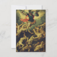 Michael und die gefallenen Engel von Giuseppe Cesa