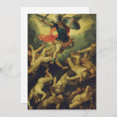 Michael und die gefallenen Engel von Giuseppe Cesa Einladung (Vorne/Hinten)