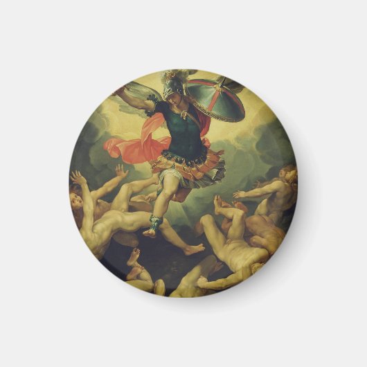 Michael und die gefallenen Engel von Giuseppe Cesa Magnet (Vorne)