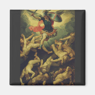 Michael und die gefallenen Engel von Giuseppe Cesa Magnet